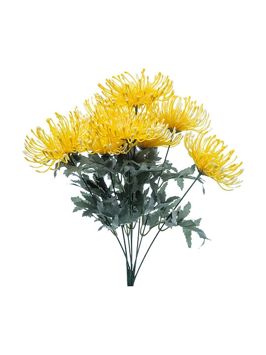 Zaros Bouquet of Artificial Flowers Πρωτέα Yellow 70cm 1pcs