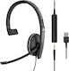 Sennheiser SC 135 On Ear Multimedia Headphone with Microphone USB-A