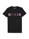 Guess Παιδικό T-shirt Μαύρο