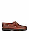 Memphis C55 Men's Leather Boat Shoes Brandy