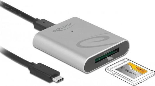 DeLock Card Reader USB 3.2 Type-C for CFexpress Silver