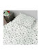Dimcol Sheet Set Single Cotton Star 120 Grey 160x240cm 3pcs