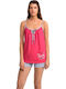 Vamp Summer Cotton Babydoll Fuchsia