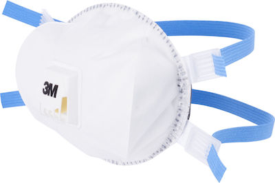 3M 8825+ Disposable Protective Mask FFP2 with Valve White 5pcs