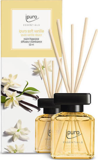 iPuro Diffuser Essentials με Άρωμα Soft Vanilla 019303 6τμχ 50ml