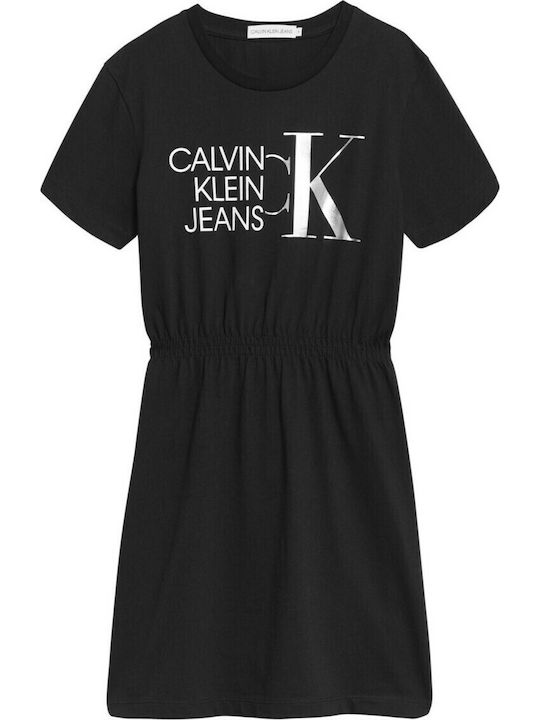 Children's Dress Short Sleeve Black