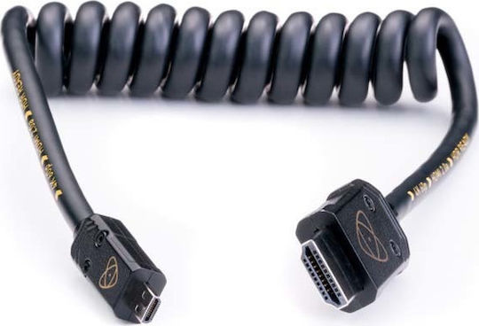 Atomos AtomFLEX HDMI-zu-Micro-HDMI Spiral-Kabel 12 bis 24 Zoll