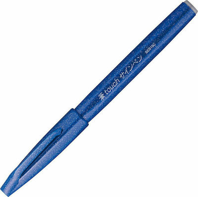 Pentel Brush Sign Pen Design Marker 1mm Blue