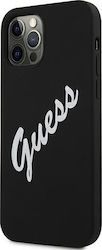 Guess Silicone Vintage Back Cover Πλαστικό Μαύρ...