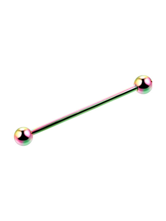 Piercing industrial Piercing industrial iridescent 4,50 cm, oțel chirurgical