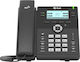 Htek UC912G Cu fir Telefon IP 4 linii Negru
