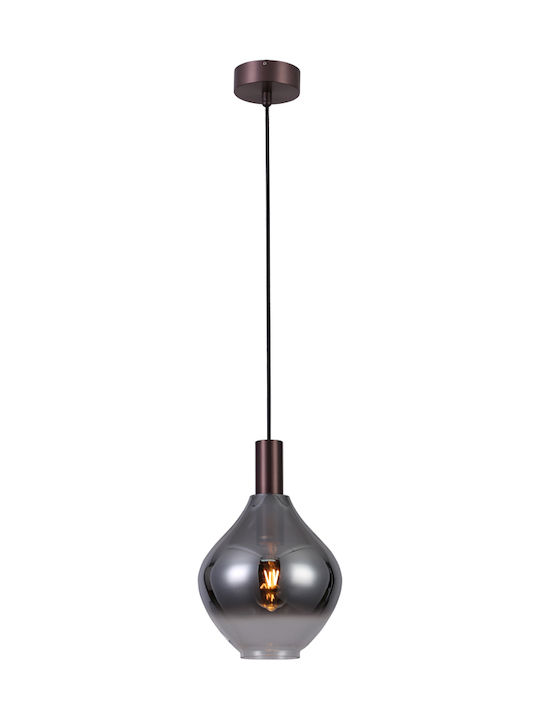 Sun Light Pendant Light Single-Light for Socket E27 Bronze