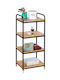 Loft Bookcase Natural Black 72x33.5x92.5cm