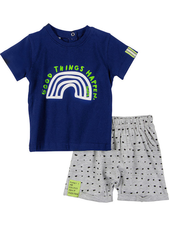 Funky Kids Set with Shorts Summer 2pcs Blue