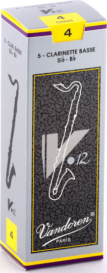 Vandoren V12 Bass Clarinet No4 τεμ. Καλάμι 1τμχ