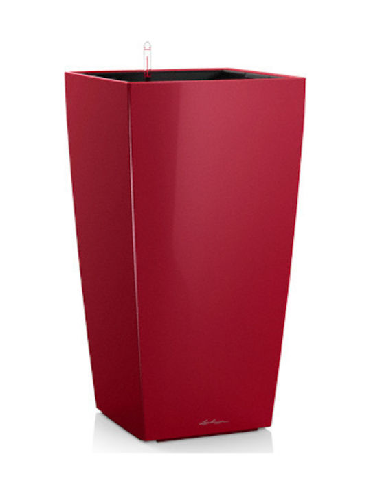 Lechuza Αυτοποτιζόμενη Γλάστρα Cubico Premium 22 Scarlet Red High Gloss