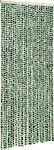 vidaXL Fabric Door Curtain Πράσινο-Λευκό 90x220cm 325446