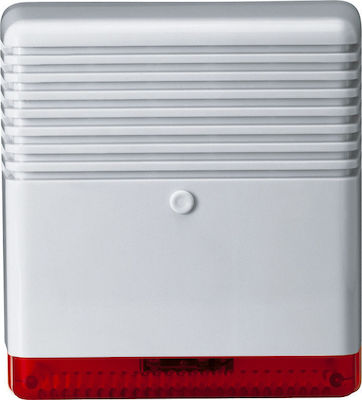 Paradox Alarm Siren Batterie Outdoor with Rot Light