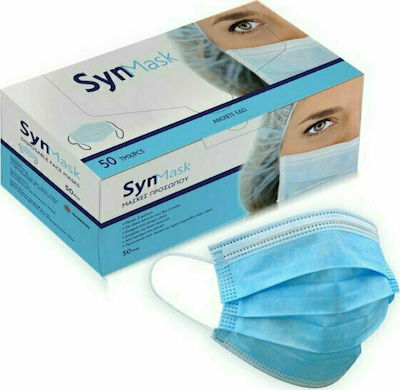 Syndesmos Disposable Surgical Mask Type IIR Light Blue 50pcs