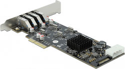 DeLock Card de control PCIe cu port SATA / USB 3.2