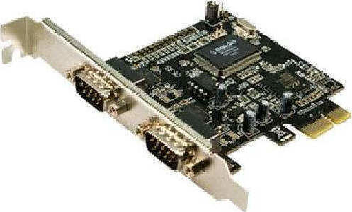 LogiLink Κарта PCIe в 2 порта RS232 DB9 Сериен