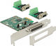 DeLock Κάρτα PCIe σε 3 θύρες DB25 Parallel / RS232 DB9 Serial