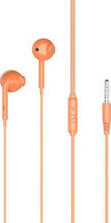 XO EP28 Earbuds Handsfree με Βύσμα 3.5mm Πορτοκαλί