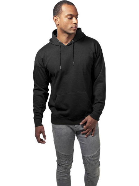 Urban Classics TB1593 Men's Sweatshirt with Hood and Pockets Black