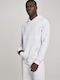 Urban Classics TB2714 Men's Sweatshirt with Hood and Pockets White