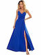 Numoco Maxi Abendkleid Blau