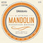 Daddario Set of Phosphor Bronze Strings for Mandolin Mandolin Medium 11 - 40"