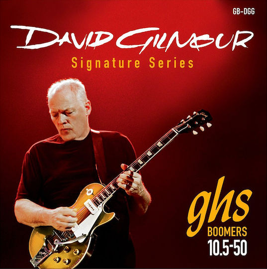 GHS Strings David Gilmour Signature Set Corzi Pentru Chitară Electrică Oțel Plăcat Cu Nichel 17 - 30 Roșu