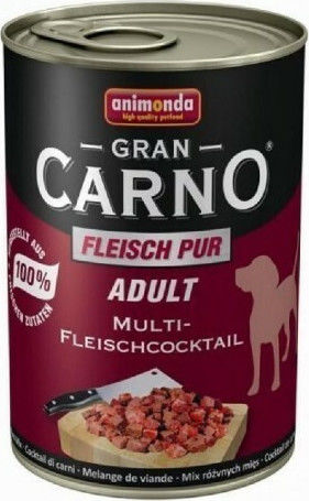 Animonda Gran Carno Wet Food Dogs in Cans with Meat Gluten-Free 800gr