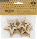 Meyco Wooden Stars 5x6.7cm 5pcs 19640552