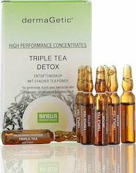 Binella Triple Tea Detox Serum Față pentru Detoxifiere 7x2ml