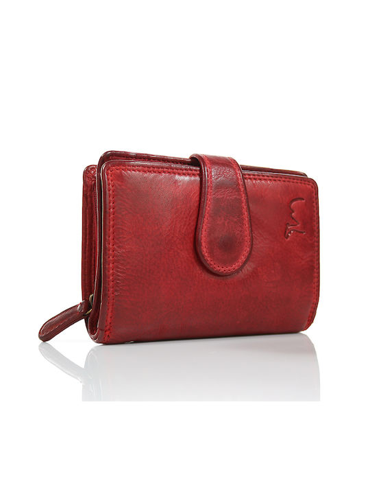 Trip Camel Wallet Genuine Vintage Soft Leather Wallet (535 Red)