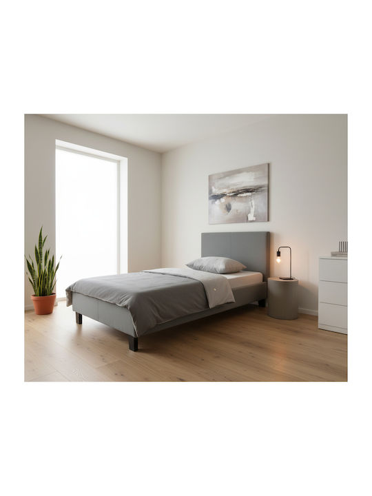 Wilton Pat Single Gri pentru Saltea 90x190cm