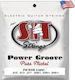 Sit Power Groove Σετ Χορδών Pure Nickel Ηλεκτρικής Κιθάρας 10 - 46" Light