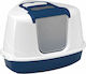Moderna Cat Toilet Closed for Corner with Filter Blue L56 x W45 x H39cm