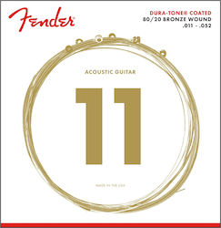 Fender 80/20 Dura-Tone Coated Σετ Χορδών Bronze 11 - 52" 880CL