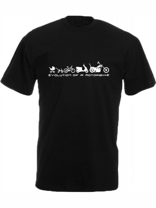 Motorbike Evolution T-shirt Black