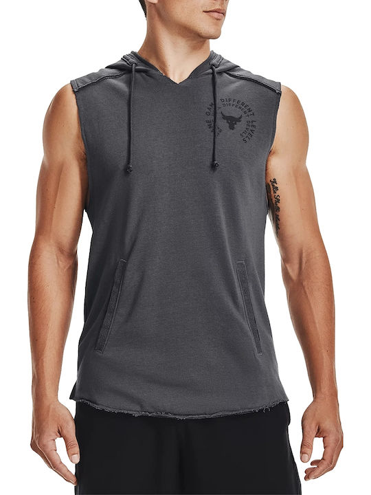 Under Armour Project Rock Terry Snake Ανδρικό Φούτερ με Κουκούλα και