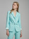 Passager Blazer pentru femei Cu talie Sacou Turcoaz
