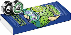 Speed Demons Skate Brainiac Green Abec 5 Bearing Skateboard Bearings (8 pieces)
