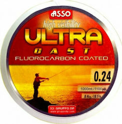 Asso Ultra Cast Fluorocarbon Coated Fluorocarbon Yellow Fishing Line 300m / 0.30mm