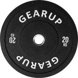 Gearup B-SBR Set of Plates Olympic Type Rubber 1 x 20kg Φ50mm