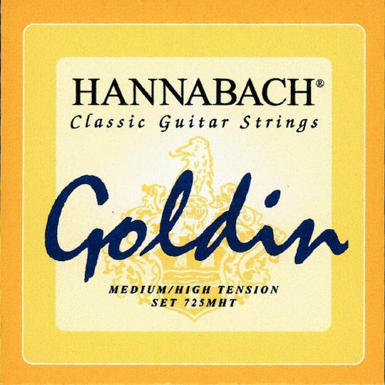 Hannabach 725 Goldin Medium High Tension Single Carbon Classical Guitar String