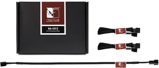 Noctua Extension Cord Housing Na Sec2 3 Pin 3-Pin Fan - 3-Pin Fan Cable 0.3m Black (NA-SEC2)