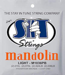 Sit Set of Phosphor Bronze Strings for Mandolin Mandolin Light 10 -38"