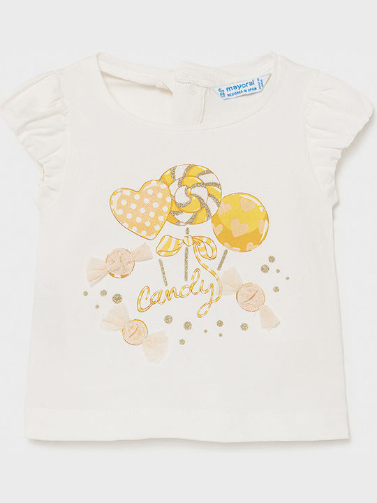 Mayoral Kids Blouse Short Sleeve White